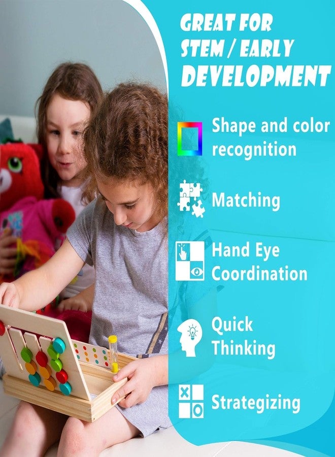 سيميكسيسن ألعاب سيمكسن التعليمية لمرحلة ما قبل المدرسة: أحجية منزلقة، لعبة مطابقة الألوان والأشكال، لعبة ذكاء، لعبة منطقية، ألعاب خشبية تعليمية مونتيسوري للأطفال من عمر 3 إلى 6 سنوات، بنين وبنات. - Image 4